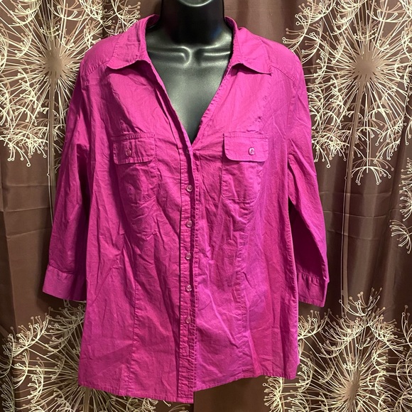 Lane Bryant Tops - LANE BRYANT 14/16 Plus Size Button Front Blouse